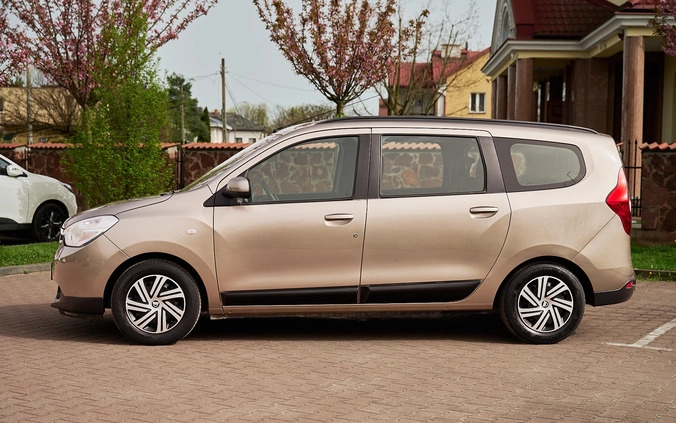 Dacia Lodgy cena 19900 przebieg: 166000, rok produkcji 2012 z Płock małe 781